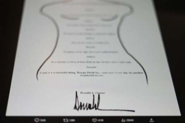 涵星配资 “特朗普致爱泼斯坦署名信”曝光