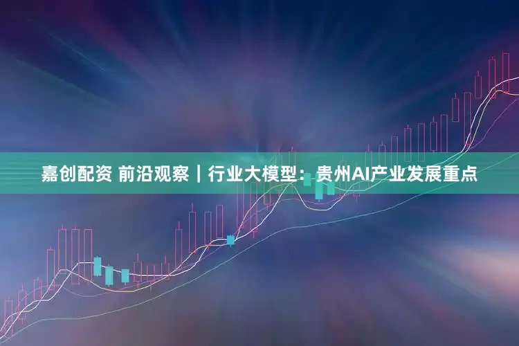 嘉创配资 前沿观察｜行业大模型：贵州AI产业发展重点